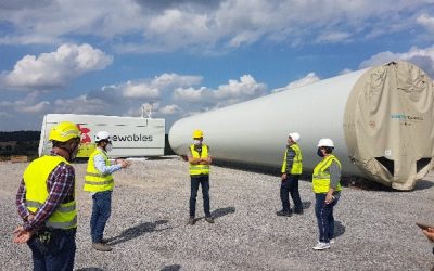 Sivry Rance wind farm: the elected officials visit the site